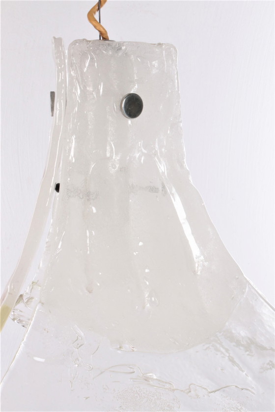 Image 1 of Vintage Mid-Century glazen hanglamp van J. T. Kalmar, 1960