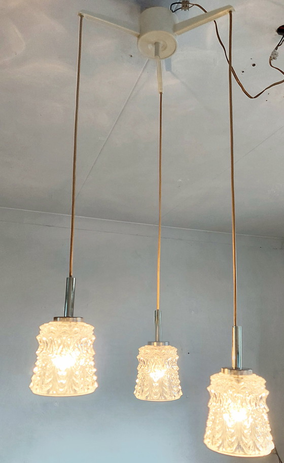 Image 1 of Vintage Hustadt Leuchten Cascade hanglamp