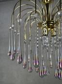 Massive Hollywood regency teardrop lamp