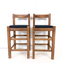 2x vintage barkruk minimalist