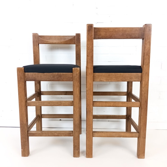 Image 1 of 2x vintage barkruk minimalist