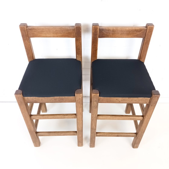 Image 1 of 2x vintage barkruk minimalist