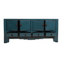 Chinees tv-dressoir in turquoise lak