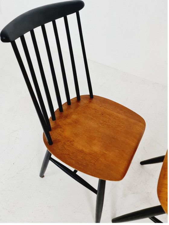 Image 1 of 2x Vintage spijlenstoelen