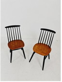 2x Vintage spijlenstoelen