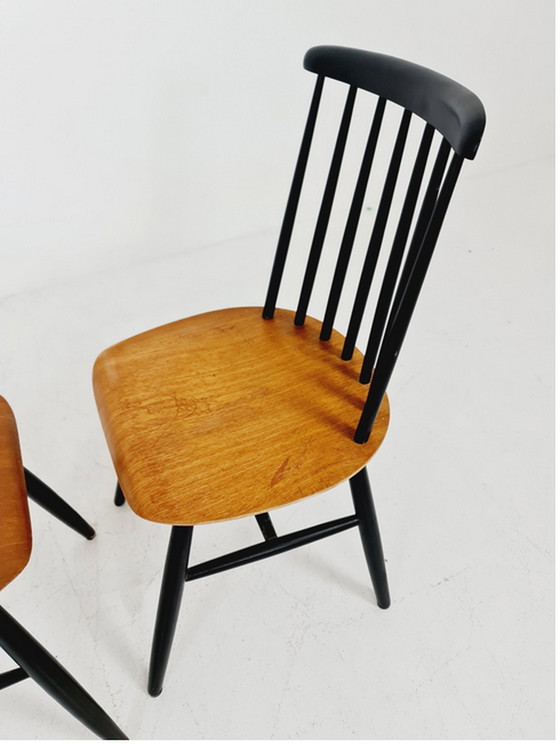 Image 1 of 2x Vintage spijlenstoelen