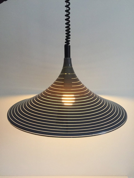 Image 1 of Vintage Meblo voor Guzzini "Trompet" Hanglamp