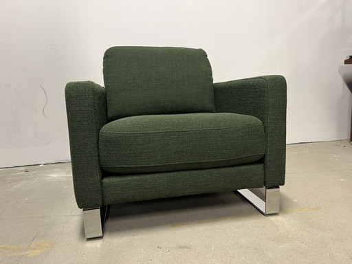 Rolf Benz Ego Fauteuil Groen stof