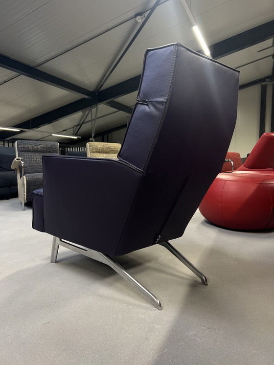 Image 1 of Design On Stock Solo Fauteuil paars leer