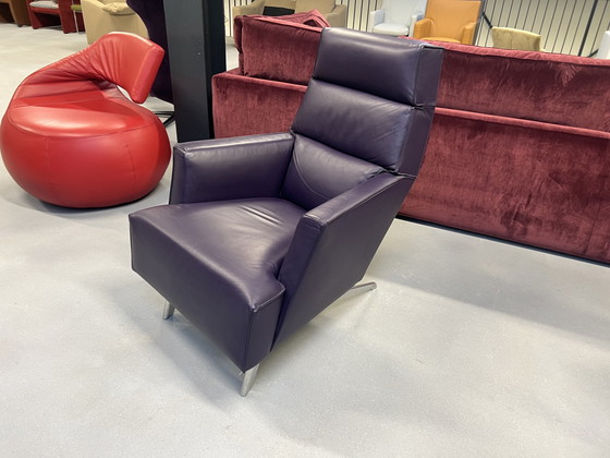 Image 1 of Design On Stock Solo Fauteuil paars leer