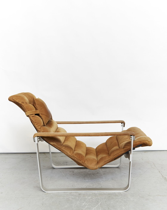 Image 1 of Ilmari Lappalainen Lounge Chair & Ottoman “Pulkka” voor ASKO