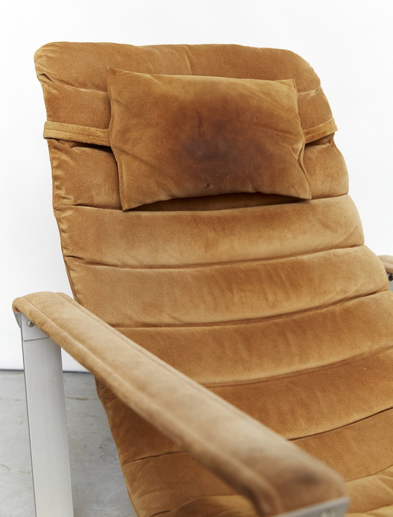 Image 1 of Ilmari Lappalainen Lounge Chair & Ottoman “Pulkka” voor ASKO