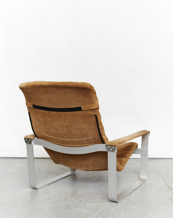 Image 1 of Ilmari Lappalainen Lounge Chair & Ottoman “Pulkka” voor ASKO