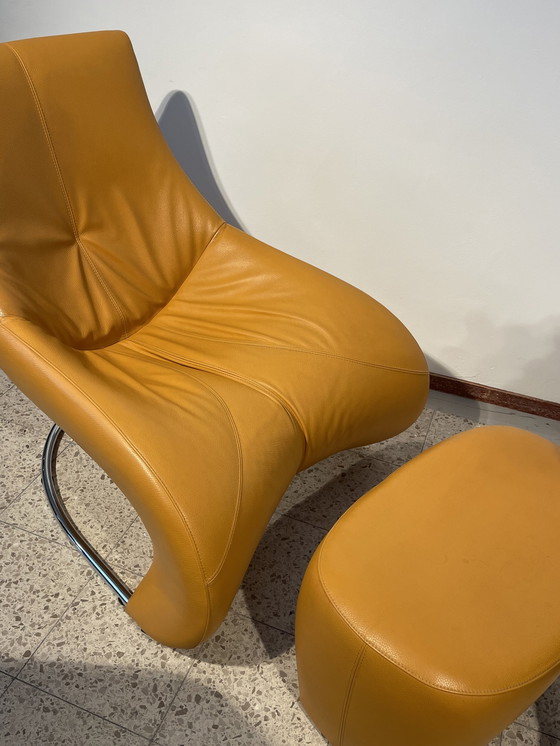 Image 1 of Leolux Darius fauteuil met hocker