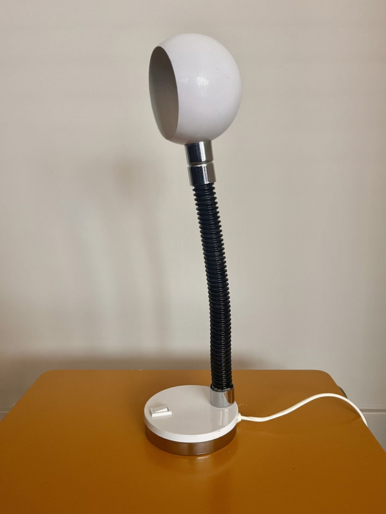 Image 1 of Space Age Elbow tafel lamp