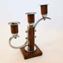 2x Art deco kandelaars