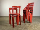 Set van 6 Vintage stoelen Bruno Rey Kusch & Co jaren 70 Design