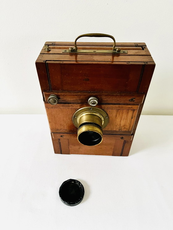 Image 1 of J.H. Dallmeyer London 7x5’’ wooden plate camera