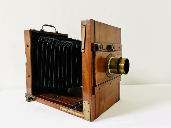 Image 1 of J.H. Dallmeyer London 7x5’’ wooden plate camera