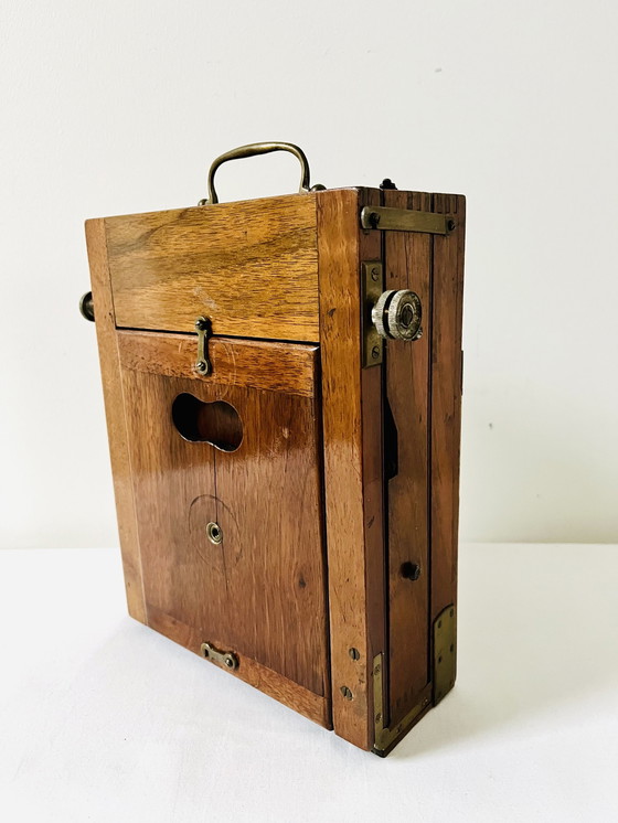 Image 1 of J.H. Dallmeyer London 7x5’’ wooden plate camera