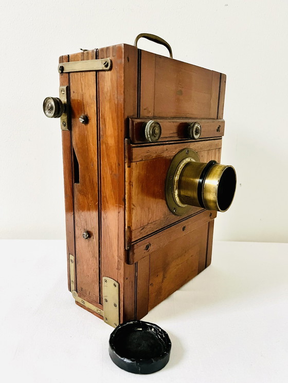 Image 1 of J.H. Dallmeyer London 7x5’’ wooden plate camera