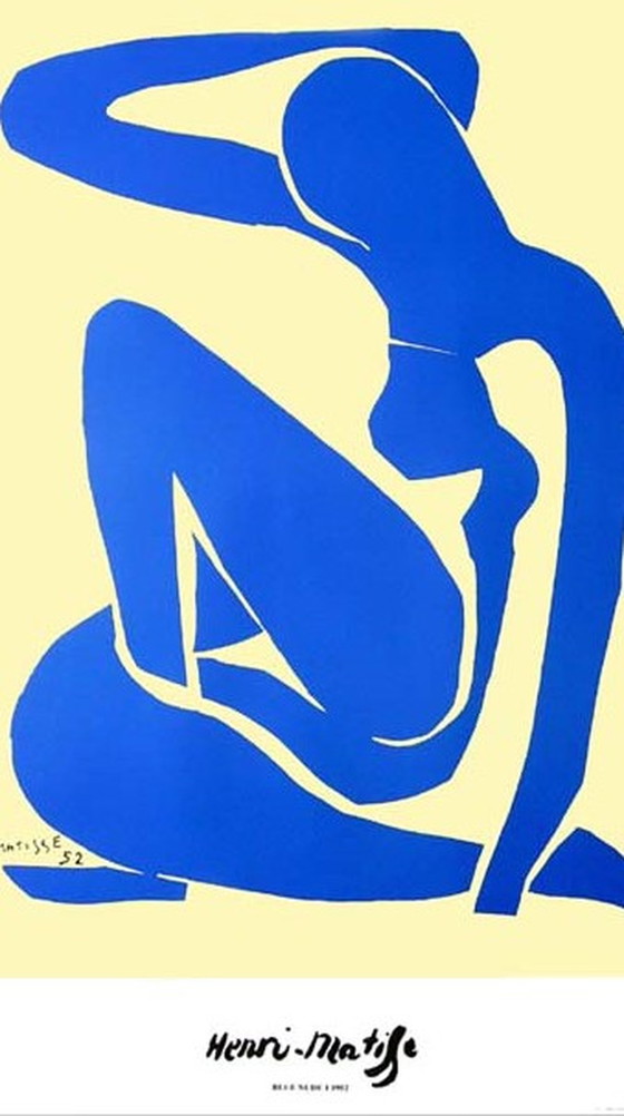 Image 1 of Henri Matisse - Blue Nude- Zeefdruk uit 1952