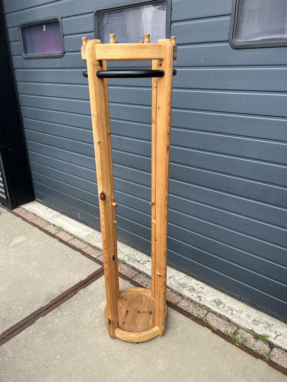 Image 1 of Vintage grenen kapstok