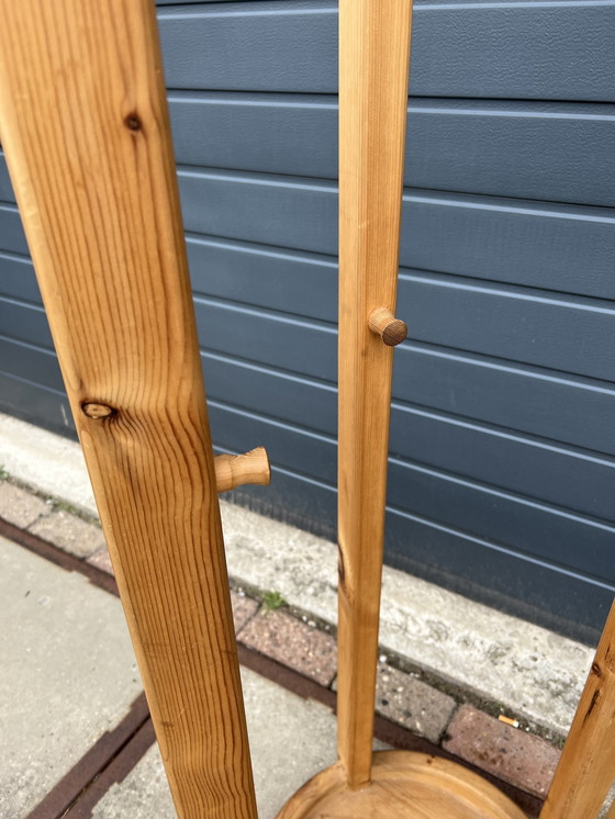 Image 1 of Vintage grenen kapstok