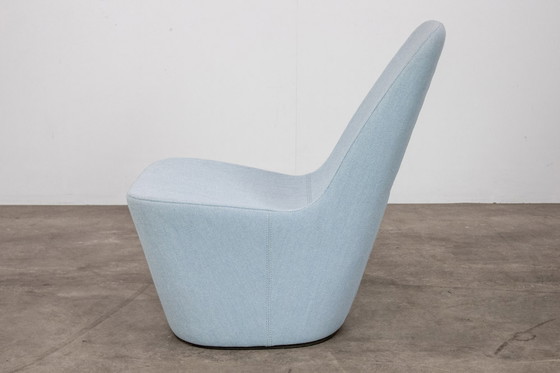 Image 1 of Vitra Monopod fauteuil by Jasper Morrison - lichtblauw