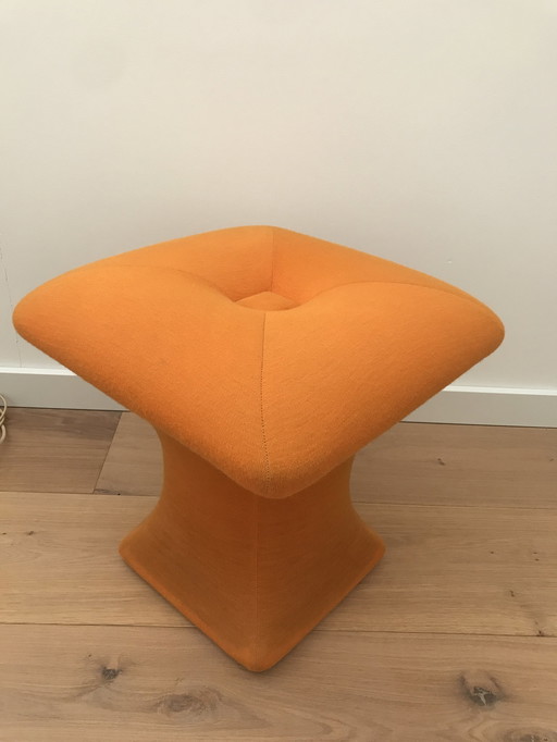 Vintage Poef Stokking Terwolde jaren 70 