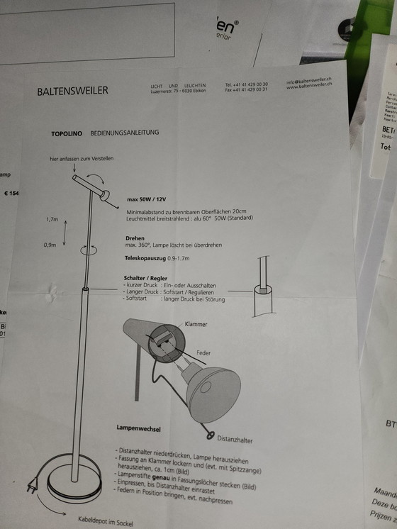 Image 1 of 2x Topolini Vloerlamp