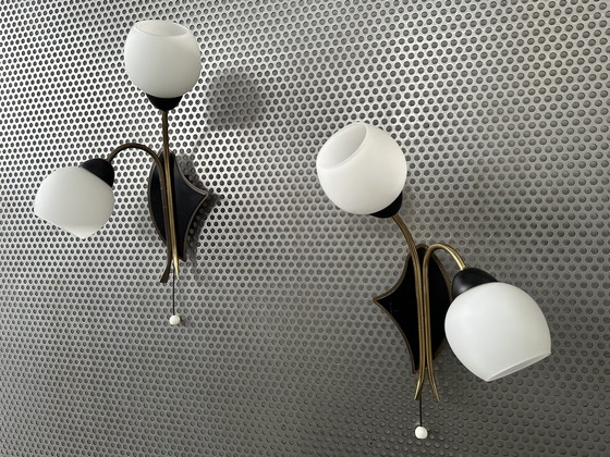 Image 1 of 2x Vintage wandlamp