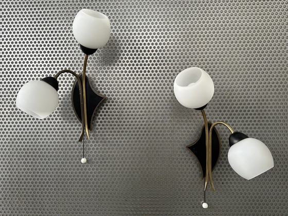 Image 1 of 2x Vintage wandlamp