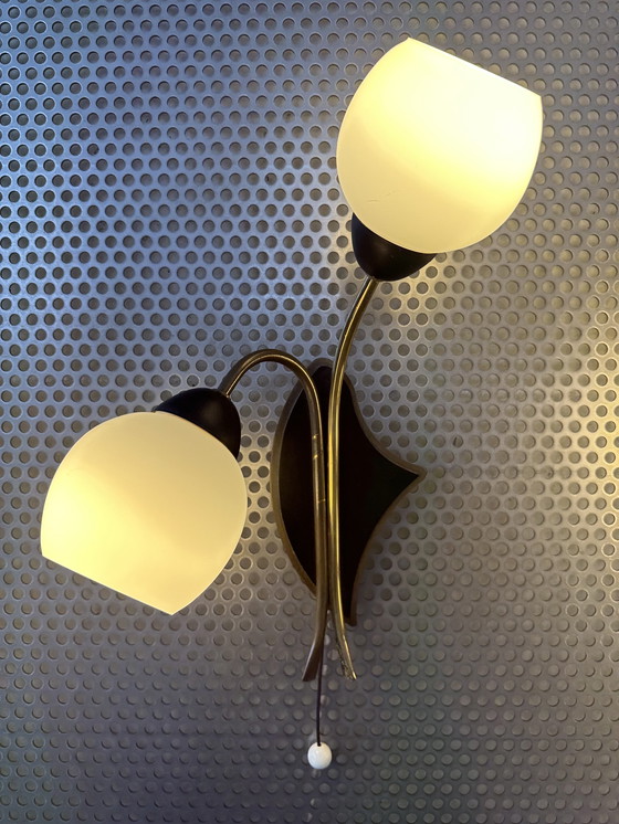 Image 1 of 2x Vintage wandlamp