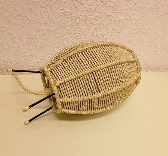 Image 1 of Vintage touwscherm tafellamp