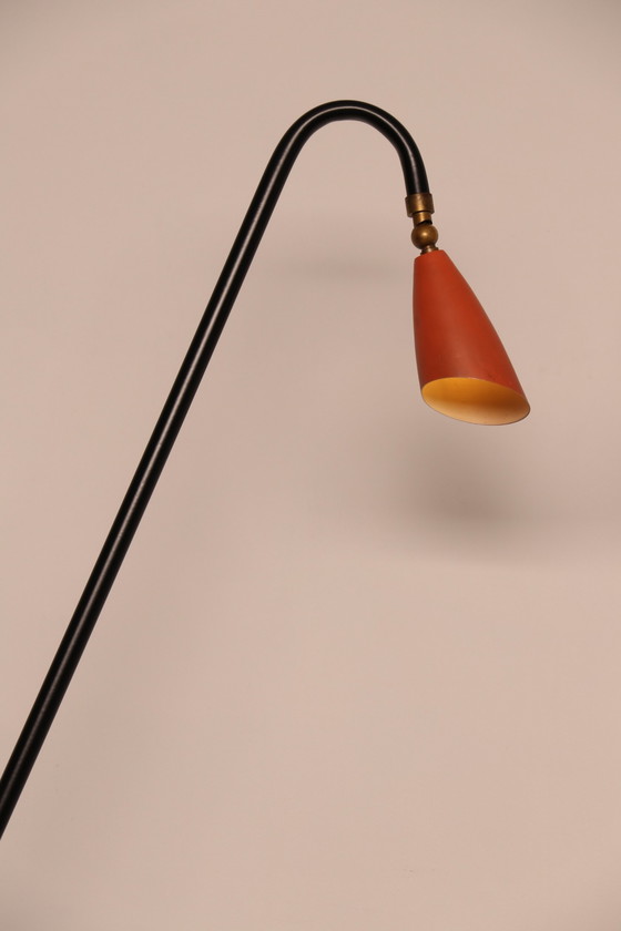 Image 1 of Vloerlamp - model 'Hejre' - van Svend Aage Holm Sorensen voor Sorensen & Co - Denemarken - jaren 50