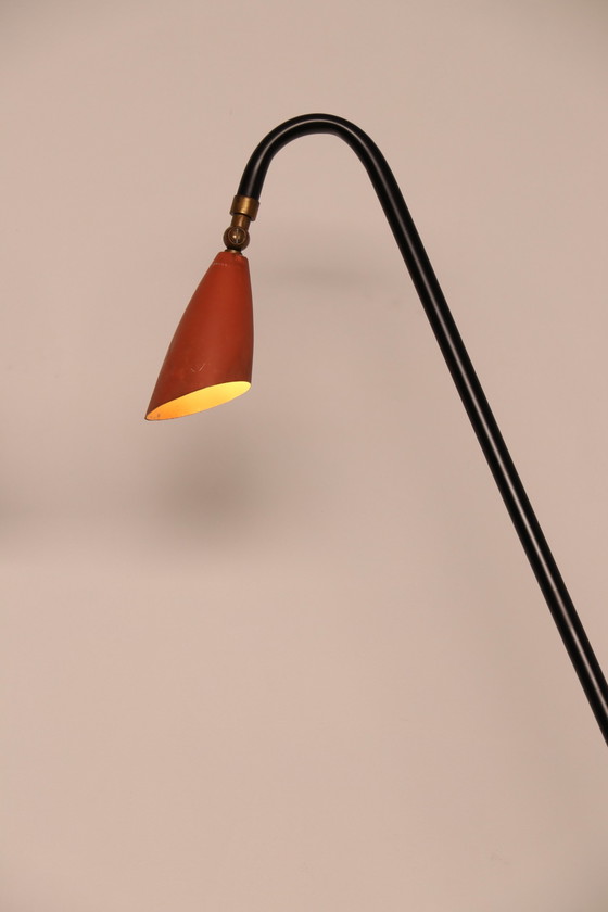 Image 1 of Vloerlamp - model 'Hejre' - van Svend Aage Holm Sorensen voor Sorensen & Co - Denemarken - jaren 50