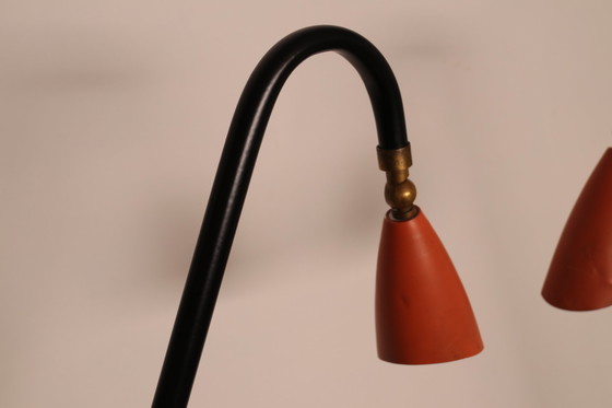 Image 1 of Vloerlamp - model 'Hejre' - van Svend Aage Holm Sorensen voor Sorensen & Co - Denemarken - jaren 50