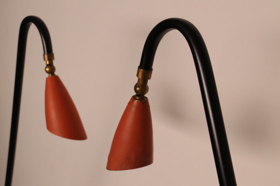 Image 1 of Vloerlamp - model 'Hejre' - van Svend Aage Holm Sorensen voor Sorensen & Co - Denemarken - jaren 50