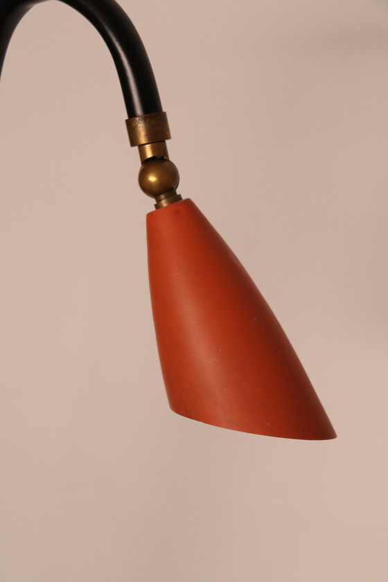 Image 1 of Vloerlamp - model 'Hejre' - van Svend Aage Holm Sorensen voor Sorensen & Co - Denemarken - jaren 50