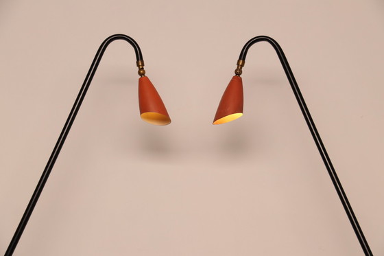 Image 1 of Vloerlamp - model 'Hejre' - van Svend Aage Holm Sorensen voor Sorensen & Co - Denemarken - jaren 50