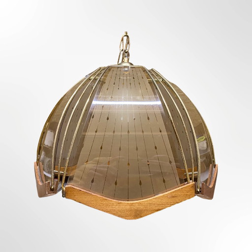 Vintage Hanglamp Teakhout