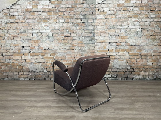 Image 1 of Dyker 20 Bruin/Grijs Fauteuil door Anton Lorenz