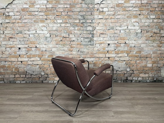 Image 1 of Dyker 20 Bruin/Grijs Fauteuil door Anton Lorenz