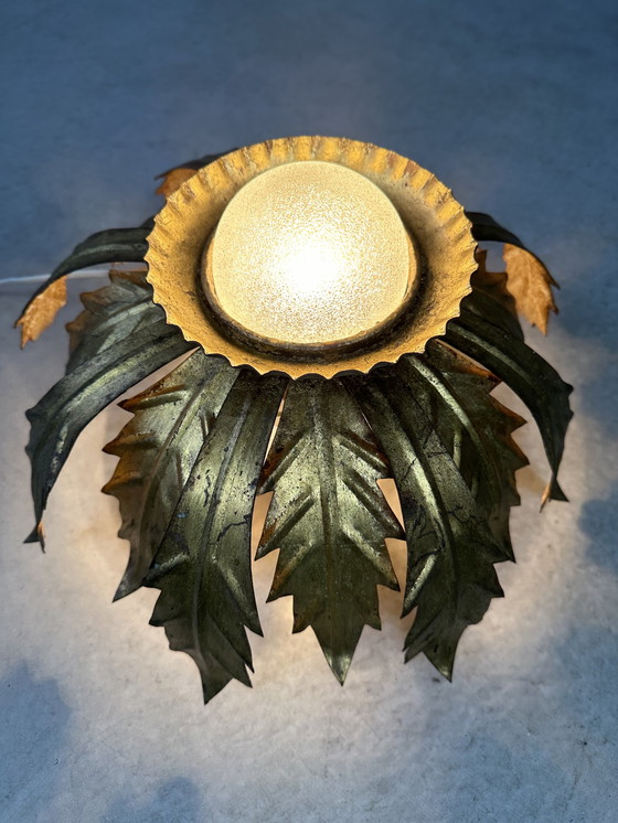 Image 1 of Vintage ‘sunburst’ plafondlamp