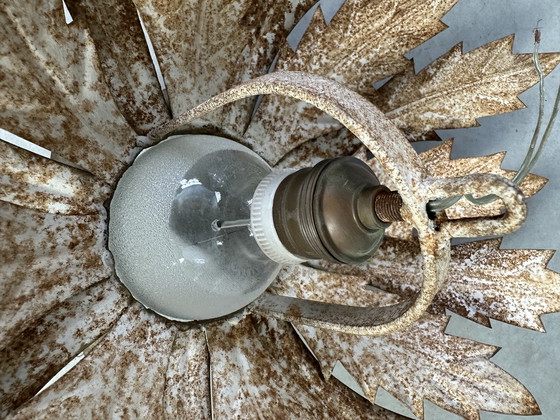 Image 1 of Vintage ‘sunburst’ plafondlamp