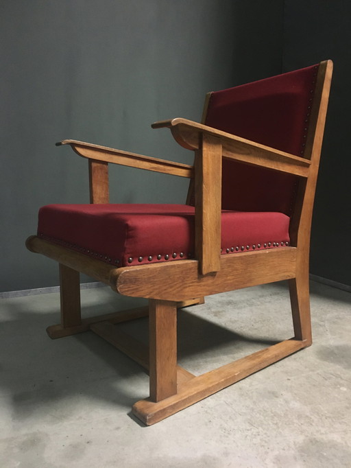 Vintage Nederlandse lounge stoel