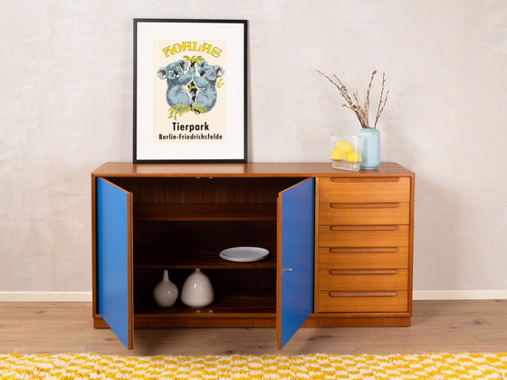 Image 1 of WK Möbel blauw dressoir met lades