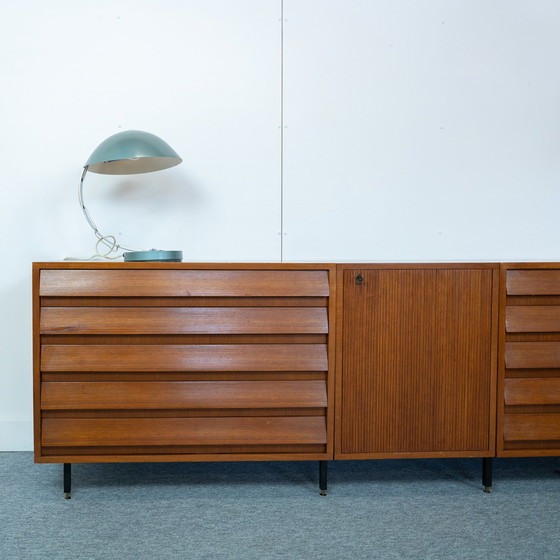 Image 1 of Italiaanse midcentury moderen teak dressoir