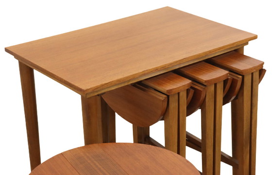 Image 1 of Poul Hundevad nesting tables bijzettafels vintage 